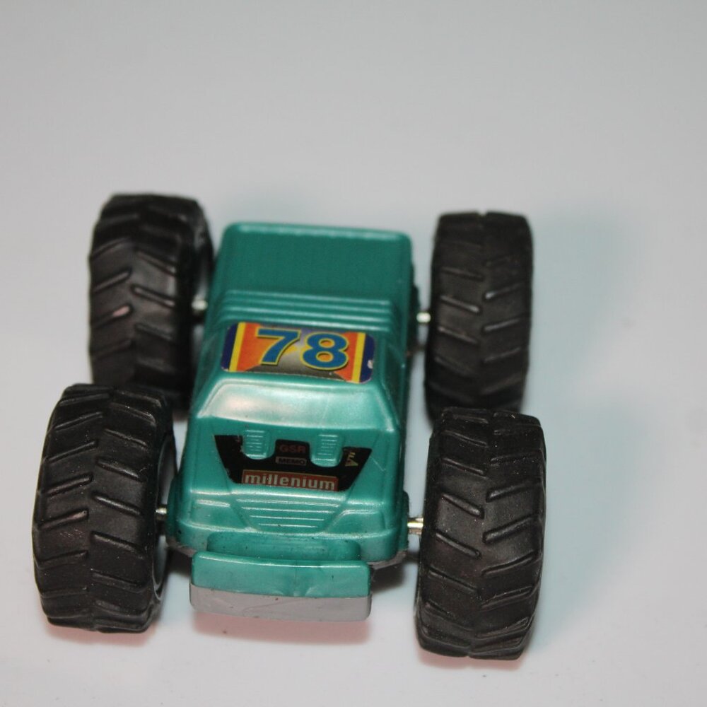 Vintage Double‎ Sided Friction 4x4 Race Car *TY